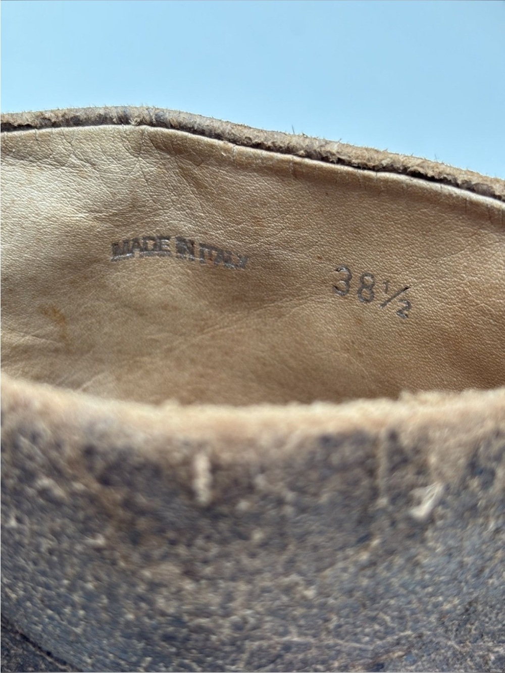 Maison Martin Margiela vintage Brown Split-Toe tabi Suede Boots. Rare ! - Picture 16 of 16